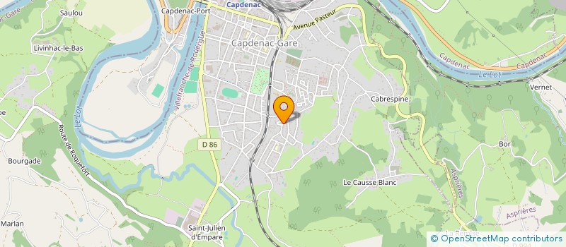 localisation de l'entreprise CLUB SUBAQUATIQUE CAPDENACOIS  CAPDENAC-GARE