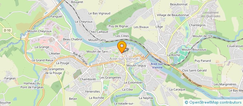 localisation de l'entreprise CLUB SUBAQUATIQUE D AIXE SUR VIENNE à AIXE-SUR-VIENNE
