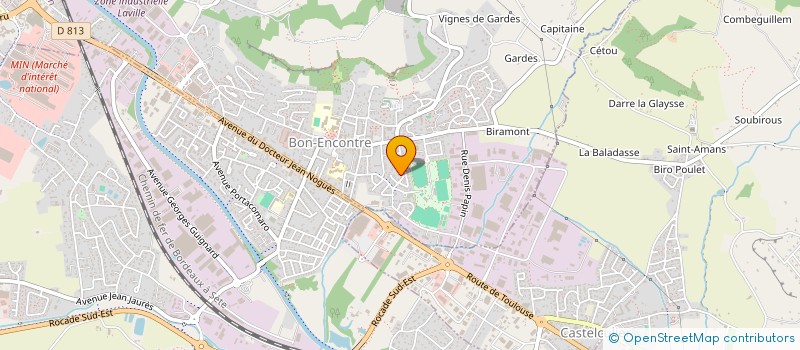 localisation de l'entreprise CLUB SUBAQUATIQUE DE BOE   BON ENCONTRE  BON-ENCONTRE