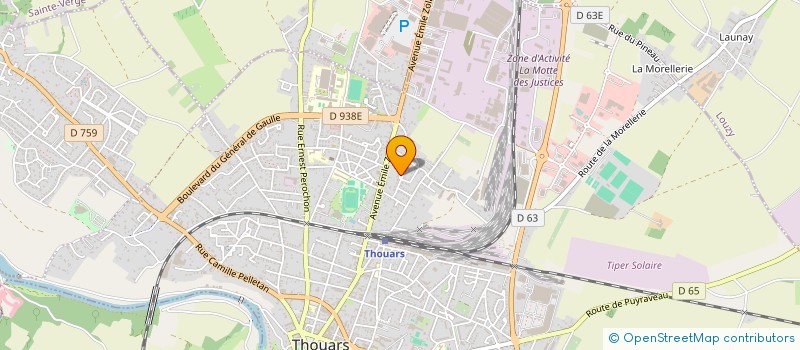 localisation de l'entreprise CLUB SUBAQUATIQUE DE THOUARS  THOUARS