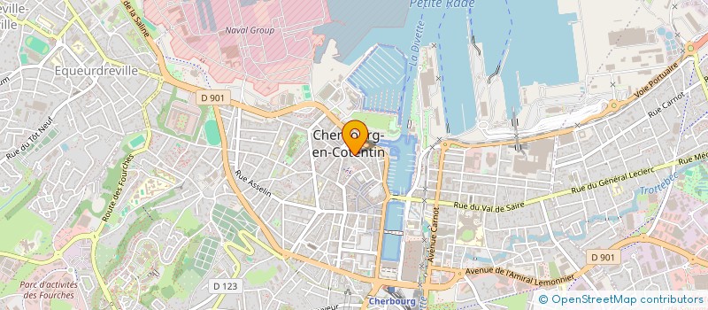 localisation de l'entreprise CLUB SUPER FORME à CHERBOURG-EN-COTENTIN