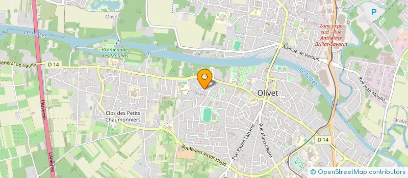 localisation de l'entreprise CLUB SUPORTERS USO ARAGO à OLIVET