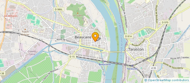 localisation de l'entreprise CLUB SUPPORT STADE BEAUCAIROIS à BEAUCAIRE