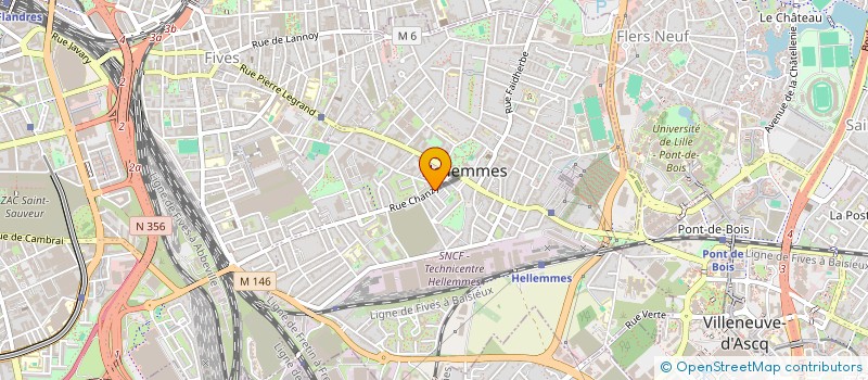 localisation de l'entreprise CLUB SUPPORTER ALLEZ HELLEMMES à LILLE