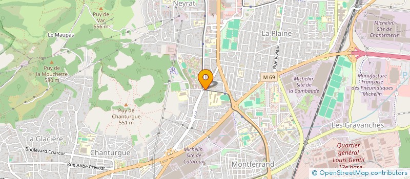 localisation de l'entreprise CLUB SUPPORTERS LES VIGNERONS  CLERMONT-FERRAND