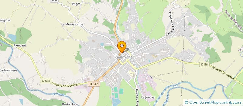 localisation de l'entreprise CLUB TARNAIS DES RELATIONS PUBLIQUES ET DE LA COMMUNICATION TARN MIDI-PYRENEES à REALMONT