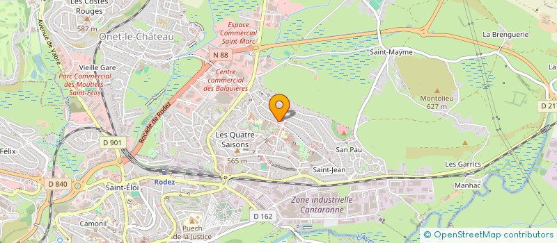 localisation de l'entreprise CLUB TAURIN AVEYRONNAIS à ONET-LE-CHATEAU