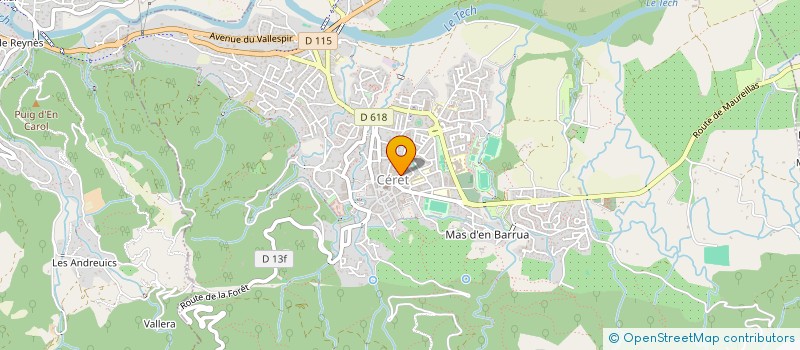 localisation de l'entreprise CLUB TAURIN BOUS I CIRERES à CERET