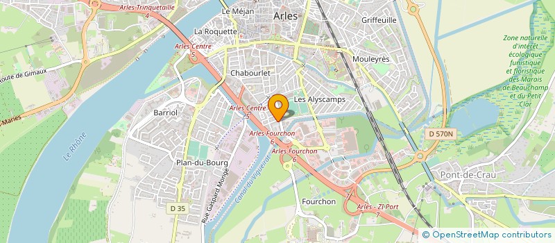localisation de l'entreprise CLUB TAURIN D'ARLES à ARLES