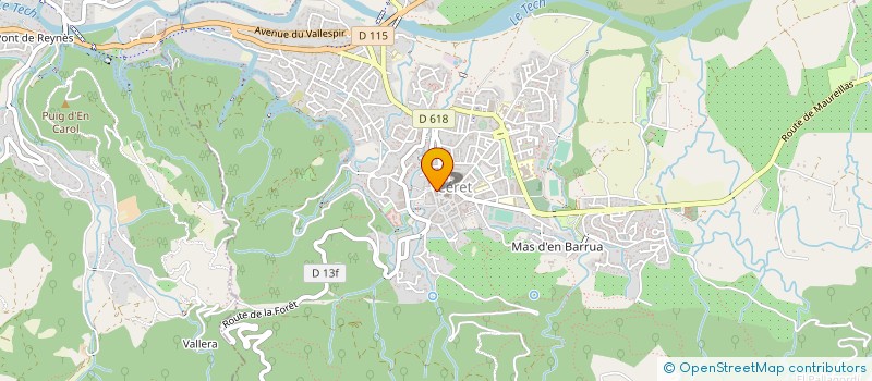 localisation de l'entreprise CLUB TAURIN DU VALLESPIR à CERET