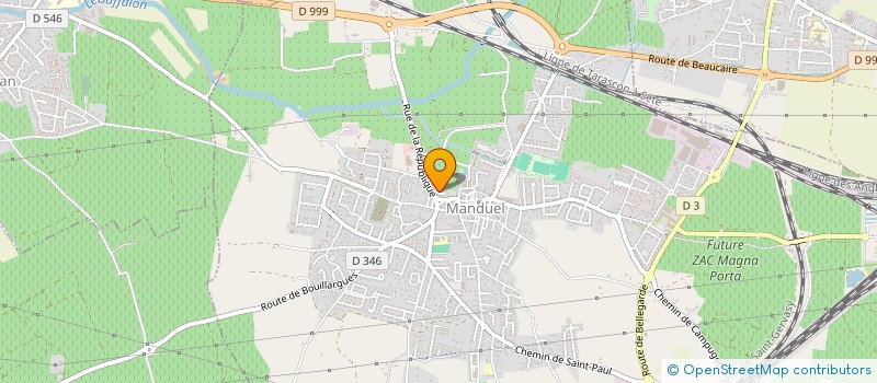 localisation de l'entreprise CLUB TAURIN LE TRIDENT à MANDUEL