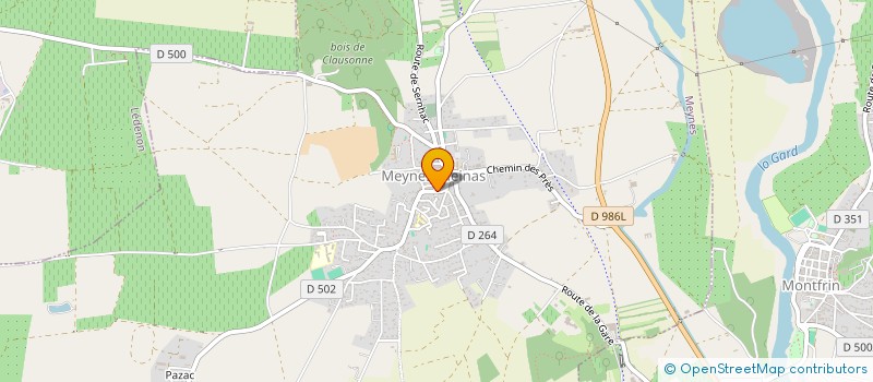 localisation de l'entreprise CLUB TAURIN LE VALADAS  MEYNES