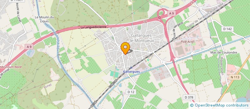 localisation de l'entreprise CLUB TAURIN PAUL RICARD LOU CLEDA  GALLARGUES-LE-MONTUEUX