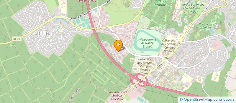 localisation de l'entreprise CLUB TEMPS LIBRE  VANDUVRE-LES-NANCY