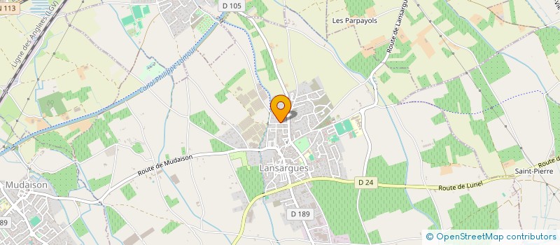 localisation de l'entreprise CLUB TENNIS DE LANSARGUES  LANSARGUES