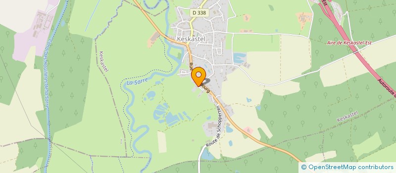 localisation de l'entreprise CLUB TENNIS DE TABLE  KESKASTEL