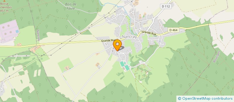 localisation de l'entreprise CLUB TENNIS LOISIRS NANCRAY à NANCRAY