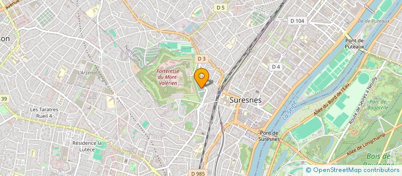 localisation de l'entreprise CLUB TENNIS MONT VALERIEN SURESNES à SURESNES
