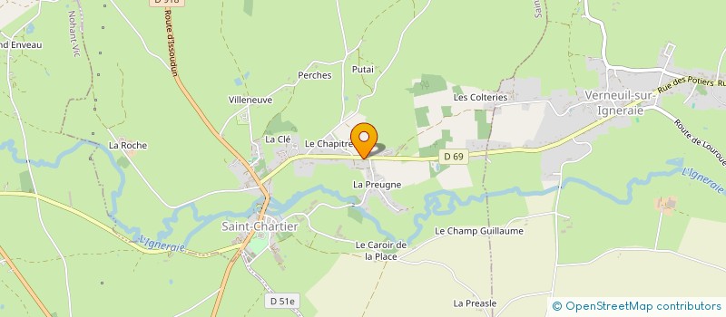 localisation de l'entreprise CLUB THEMA BUSINESS à SAINT-CHARTIER