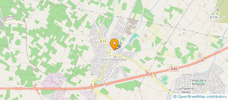 localisation de l'entreprise CLUB THEMATIQUE CROIX-ROUGE  SAINT-HIPPOLYTE