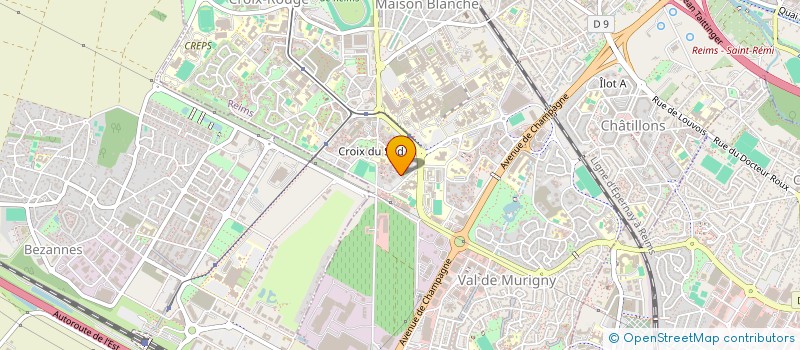 localisation de l'entreprise CLUB THERAPEUTIQUE LE GRILLON  REIMS