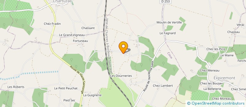 localisation de l'entreprise CLUB TIR A L'ARC LA MOTTE A VAILLANT  COUX