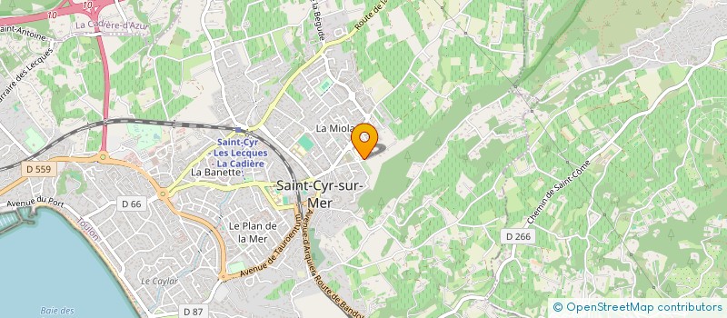 localisation de l'entreprise CLUB TRAIL ATHLE SAINT CYR SUR MER  SAINT-CYR-SUR-MER
