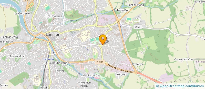 localisation de l'entreprise CLUB TREGORROIS HANDISPORT à LANNION