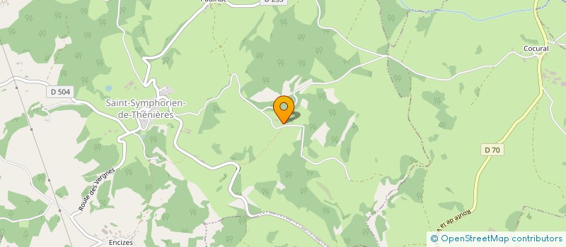 localisation de l'entreprise CLUB TRUYERE AVENTURE  ST SYMPHORIEN DE THENIERES