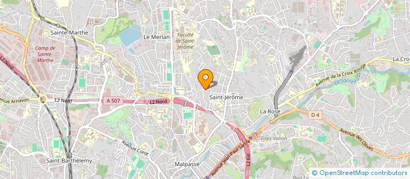 localisation de l'entreprise CLUB TT PACA  MARSEILLE