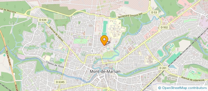 localisation de l'entreprise CLUB U.N.E.S.C.O., LYCEE VICTOR DURUY  MONT-DE-MARSAN