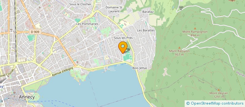 localisation de l'entreprise CLUB VACANCES FOOTBALL à ANNECY