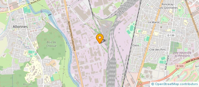 localisation de l'entreprise CLUB VACANCES FOOTBALL LE MANS  LE MANS