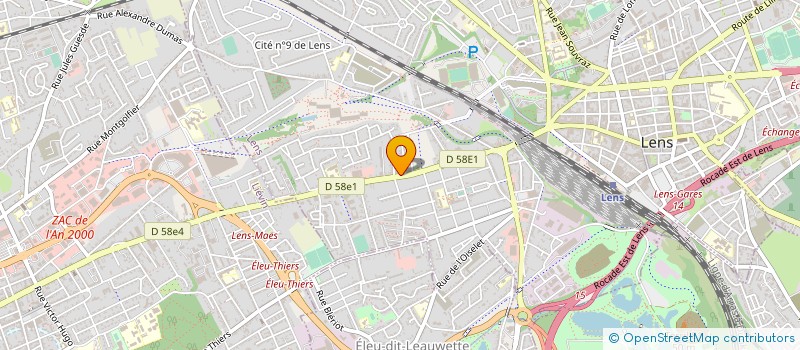 localisation de l'entreprise CLUB VAINQUEURS RCL à LENS