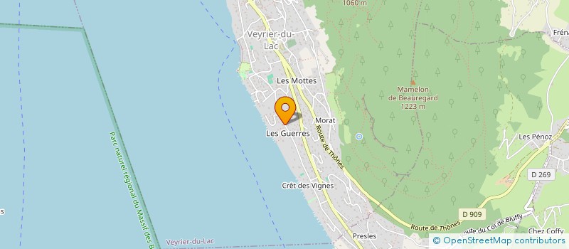 localisation de l'entreprise CLUB VASS  VEYRIER-DU-LAC