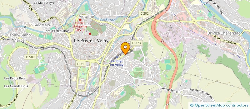 localisation de l'entreprise CLUB VELLAVE DE PLONGEE SOUS-MARINE DE L'AGGLOMERATION DU PUY-EN-VELAY à LE PUY-EN-VELAY