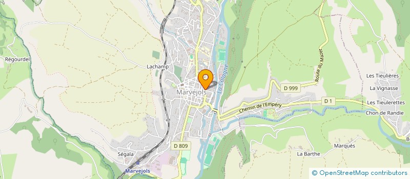 localisation de l'entreprise CLUB VERMEIL LES TARGUETS  MARVEJOLS