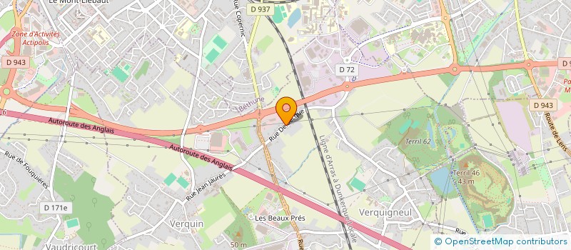 localisation de l'entreprise CLUB VERQUIGNEUL DE BADMINTON  VERQUIGNEUL