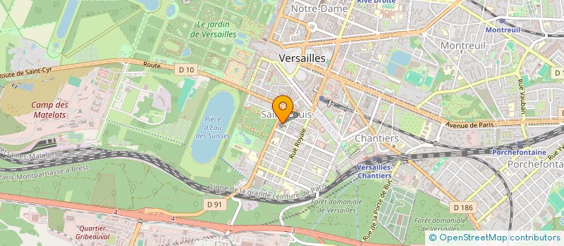 localisation de l'entreprise CLUB VERSAILLES SAINT LOUIS à VERSAILLES
