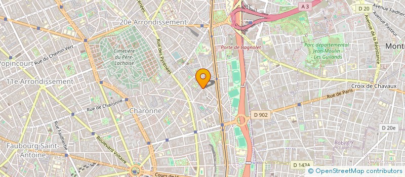 localisation de l'entreprise CLUB VIDEO 20  PARIS