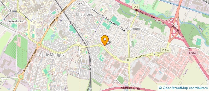 localisation de l'entreprise CLUB VIDEOLUDIQUE CORMONTREUILLOIS  CORMONTREUIL