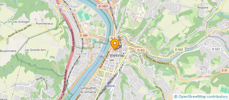 localisation de l'entreprise CLUB VIENNOIS D'ANIMATION CYCLISTE à VIENNE