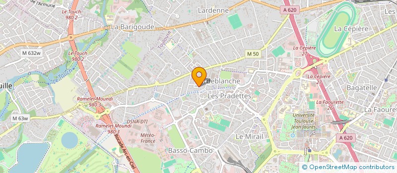 localisation de l'entreprise CLUB VITAFEDE 31 - GV TOULOUSAINE à TOULOUSE