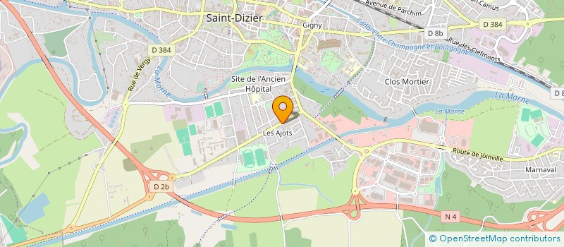 localisation de l'entreprise CLUB VITAFEDE HAUTE-MARNE à SAINT-DIZIER