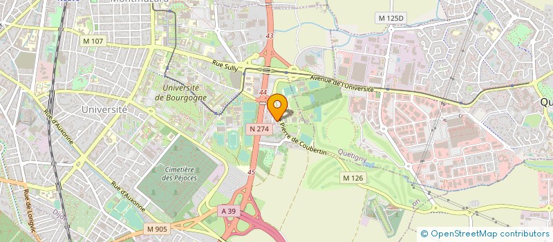 localisation de l'entreprise CLUB VITAFEDE SPORT SANTE à DIJON