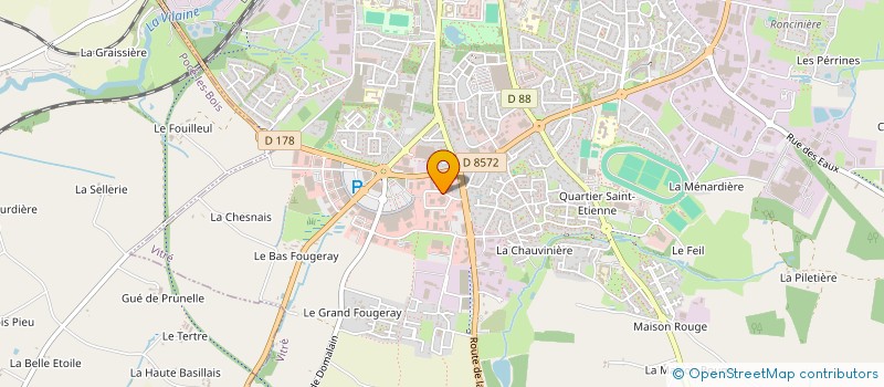 localisation de l'entreprise CLUB VITAFORM'  VITRE