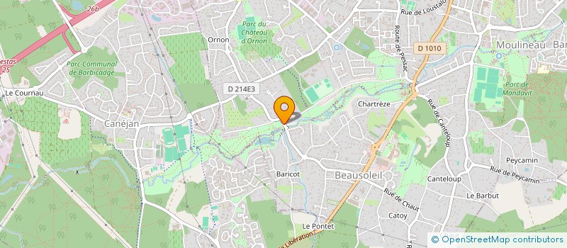 localisation de l'entreprise CLUB VITALITE GV 33  GRADIGNAN