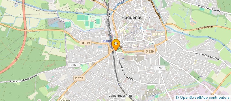 localisation de l'entreprise CLUB VOSGIEN  HAGUENAU