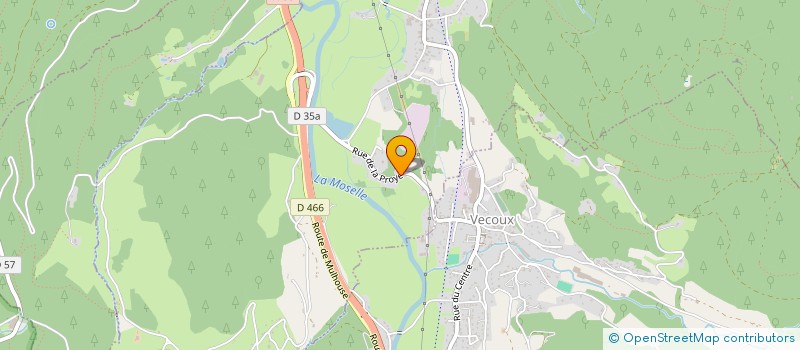 localisation de l'entreprise CLUB VOSGIEN, ASSOCIATION DE RUPT, FERDRUPT ET VECOUX  DOMMARTIN-LES-REMIREMONT