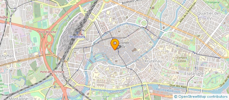 localisation de l'entreprise CLUB VOSGIEN ASSOCIATION DEPARTEMENTALE DU BAS-RHIN à STRASBOURG